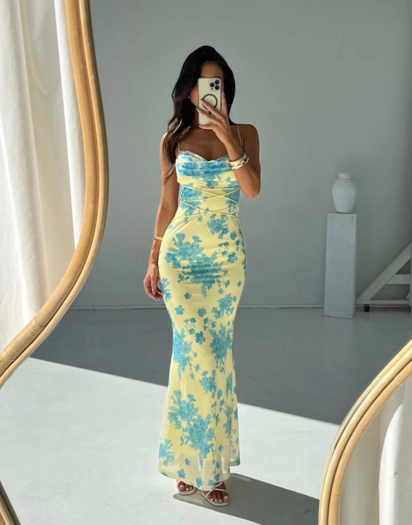 Aisling - Elegantes Ärmelloses Blumenkleid - Image 2