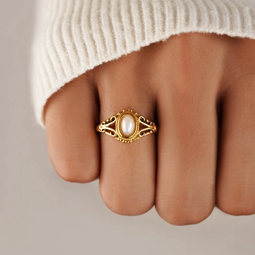 Aitana - Vintage Perlenring - Image 2