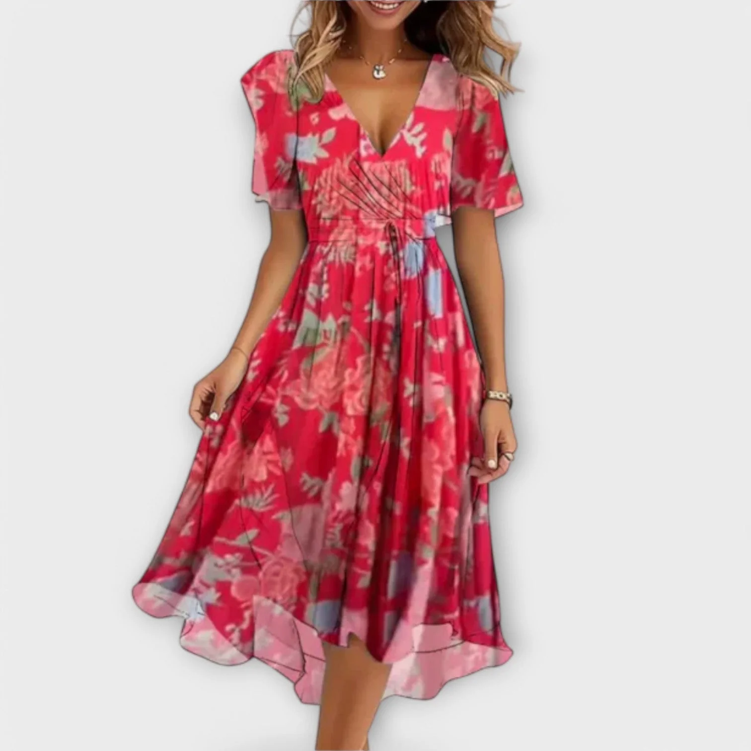 Alice™ - Atmungsaktives V-Ausschnitt Kleid - Image 2
