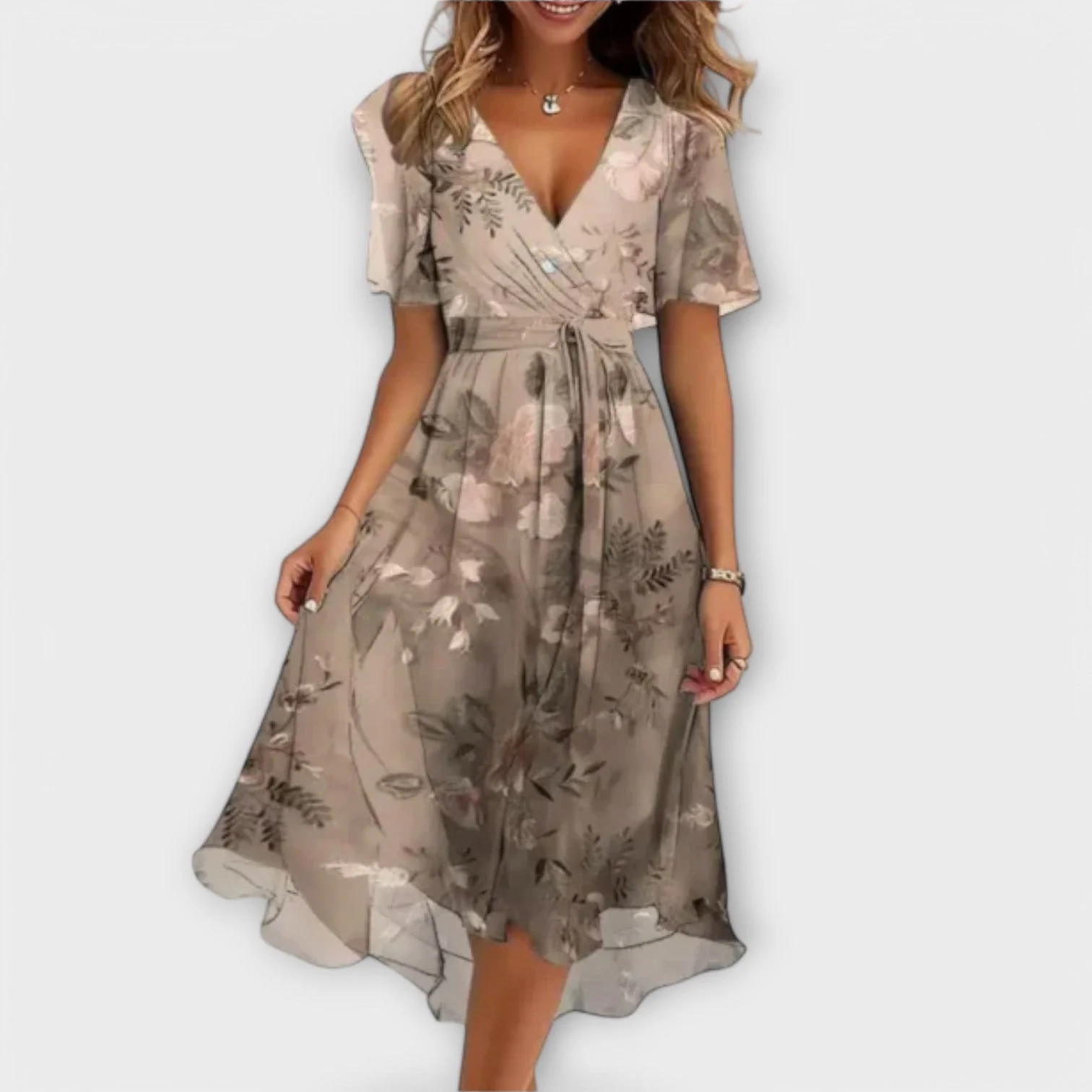 Alice™ - Atmungsaktives V-Ausschnitt Kleid - Image 3