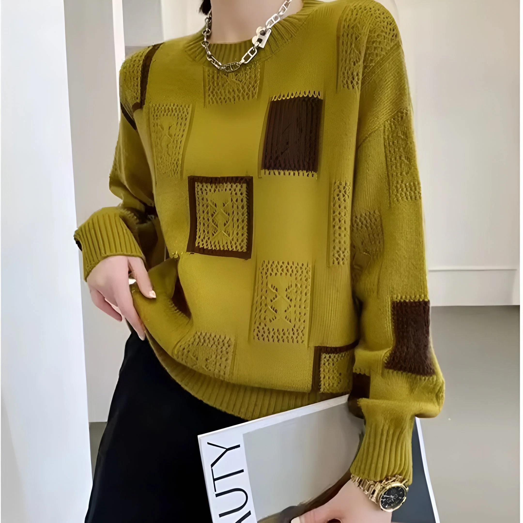 Alida™ – Elegantes Strick-Sweatshirt - Image 5