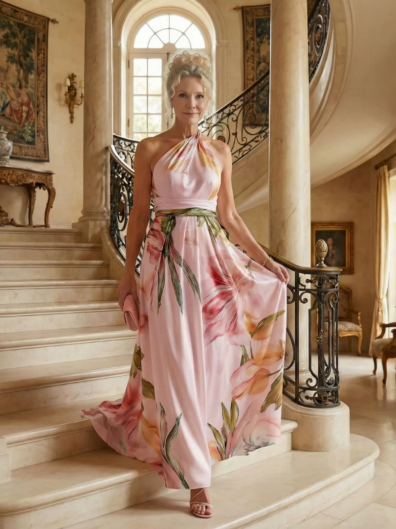 Amiel | Leichtes Blumenkleid Maxi - Image 13