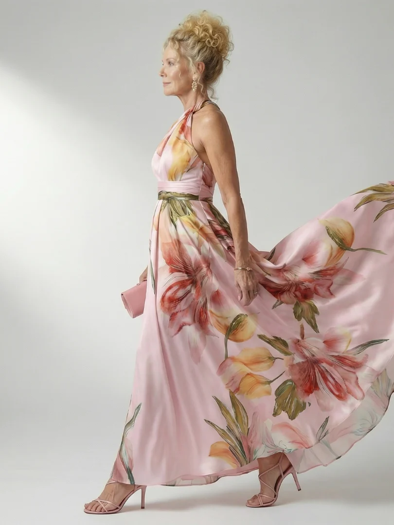 Amiel | Leichtes Blumenkleid Maxi - Image 9