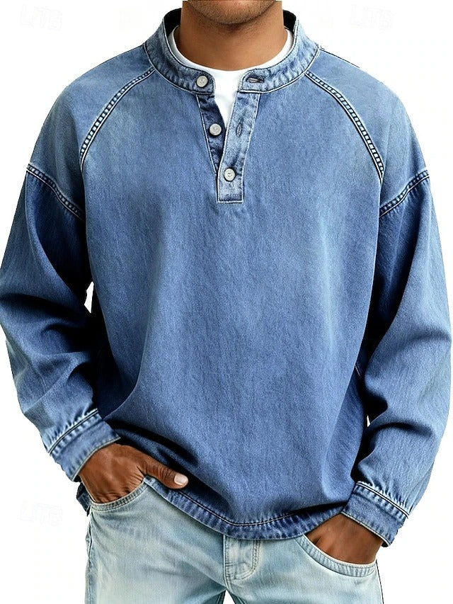Amir | Gewaschenes Langarmshirt - Image 3