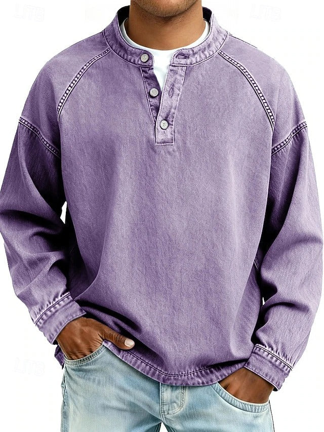 Amir | Gewaschenes Langarmshirt - Image 4