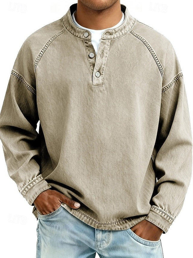 Amir | Gewaschenes Langarmshirt - Image 5