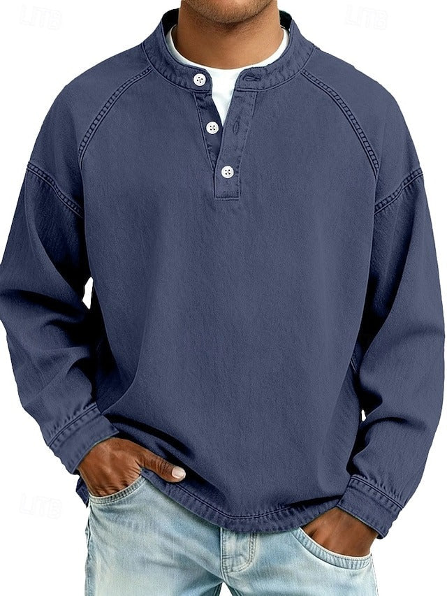 Amir | Gewaschenes Langarmshirt - Image 7