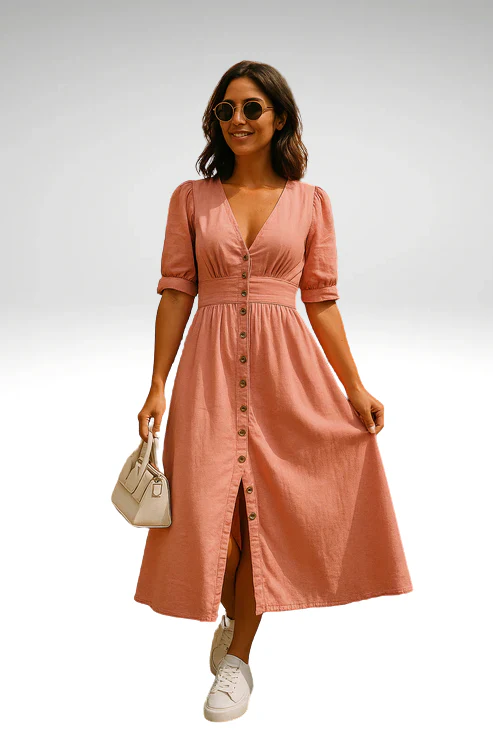 Amira™ - Elegantes Denim-Kleid - Image 3
