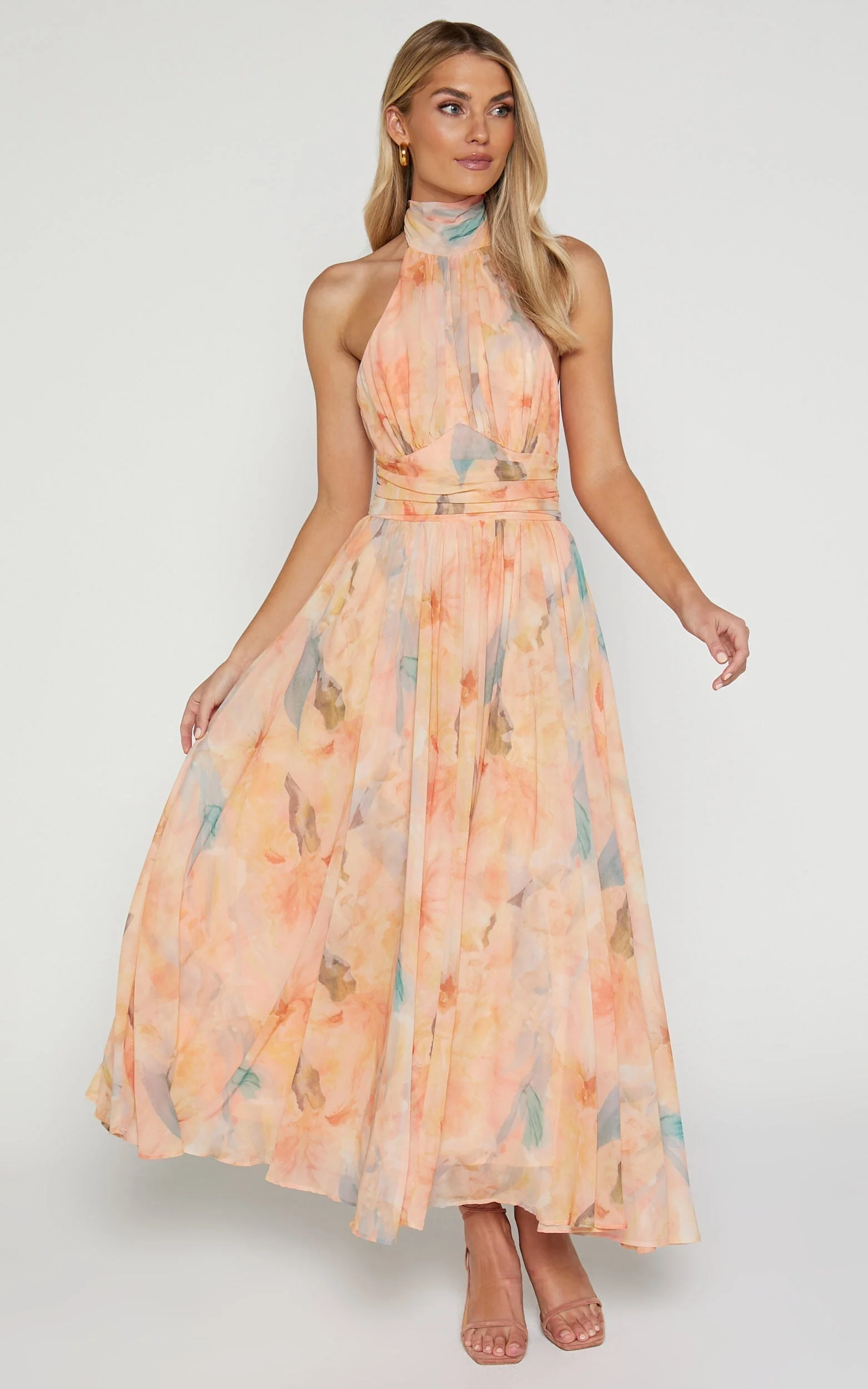Antonella | Elegantes Halterneck-Maxikleid - Image 3