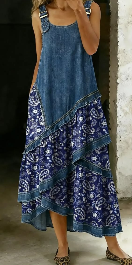 Aria | Kreatives Patchwork Maxikleid - Image 3