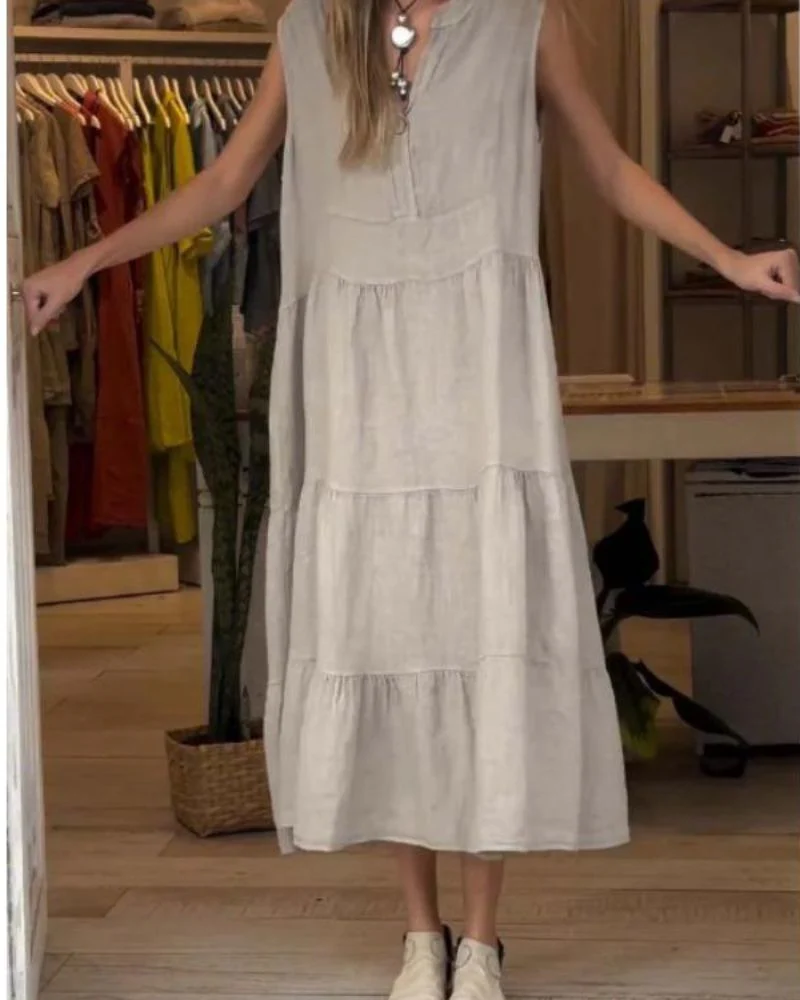 Aromea™ - Ärmelloses Leinenkleid - Image 3
