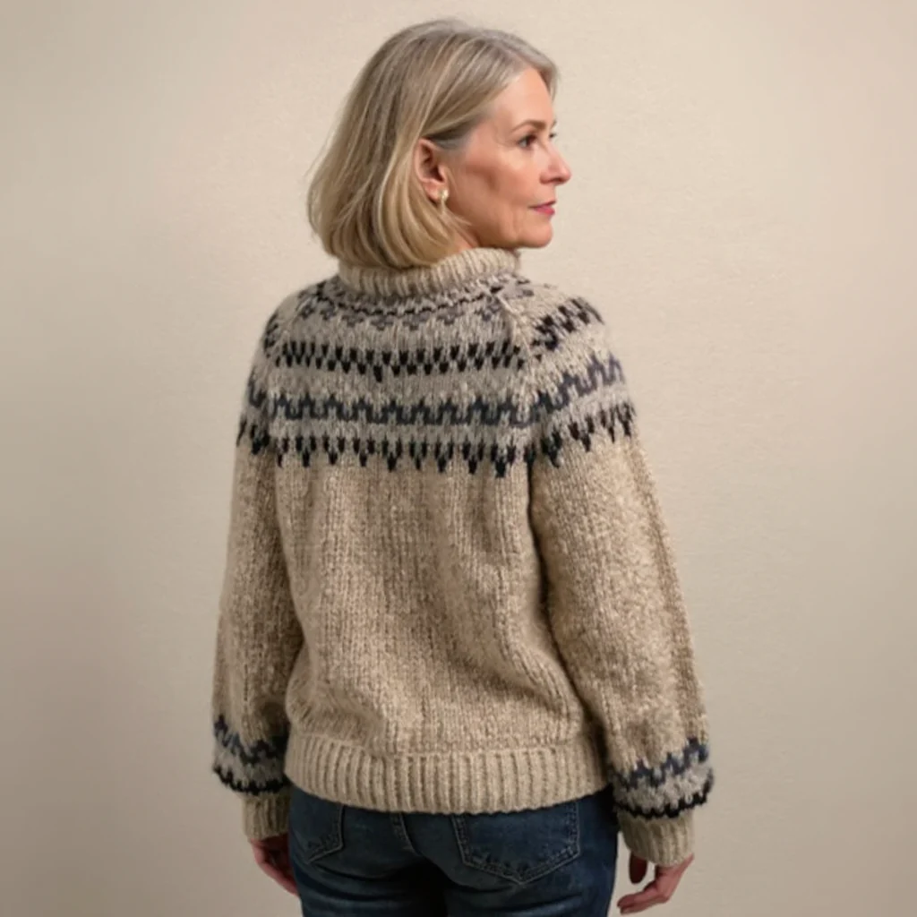 Ashley | Vintage Handgefertigter Isländischer Pullover - Image 2