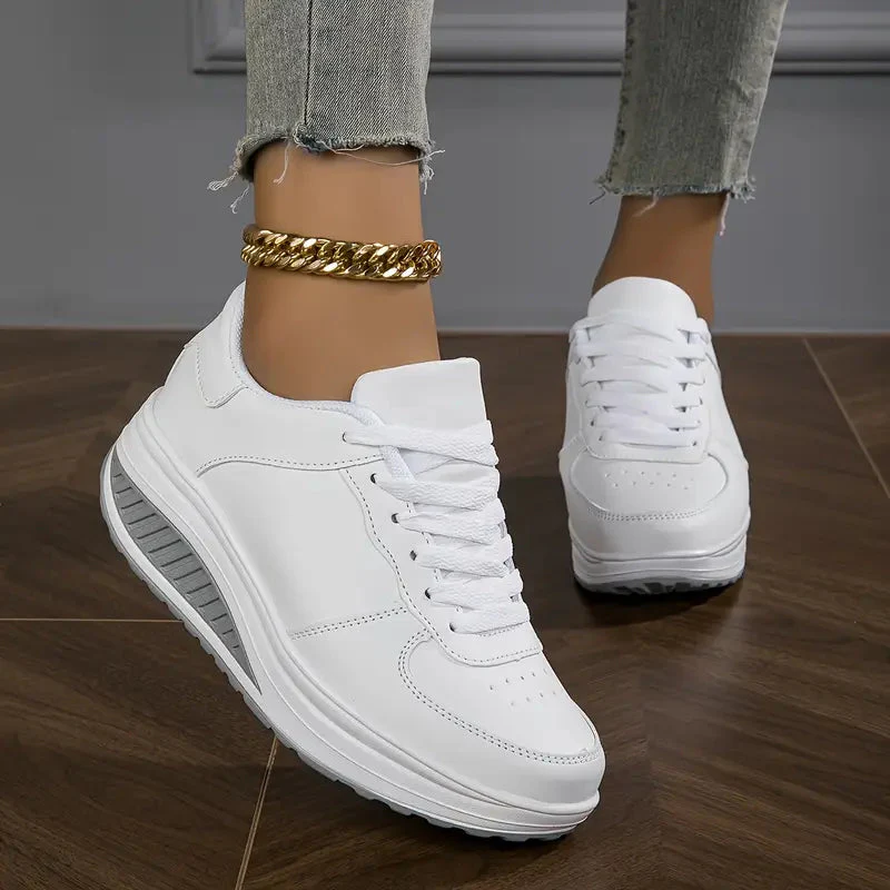 Atmungsaktive Plattform-Sneaker für Damenmode