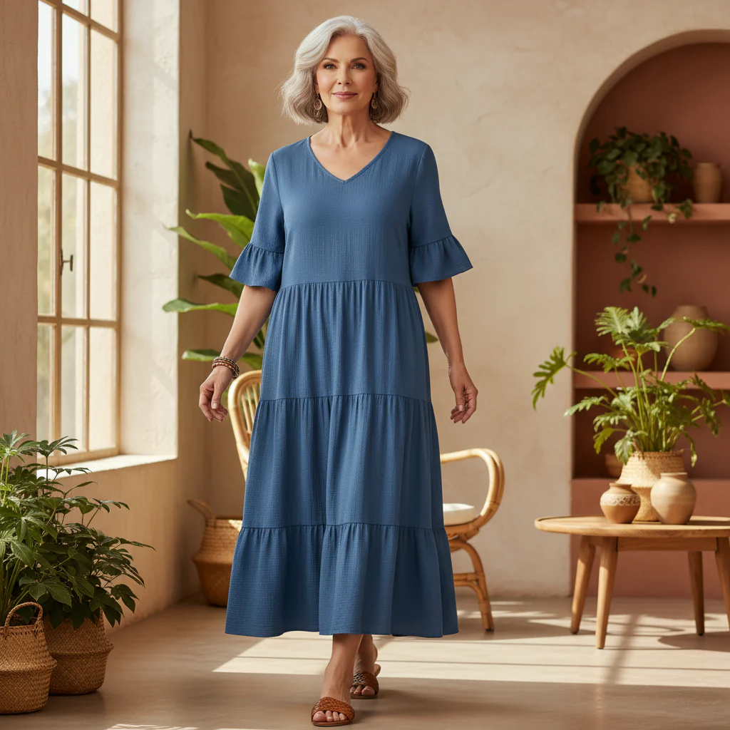 Avelisse - Anmutiges Fließendes Kleid