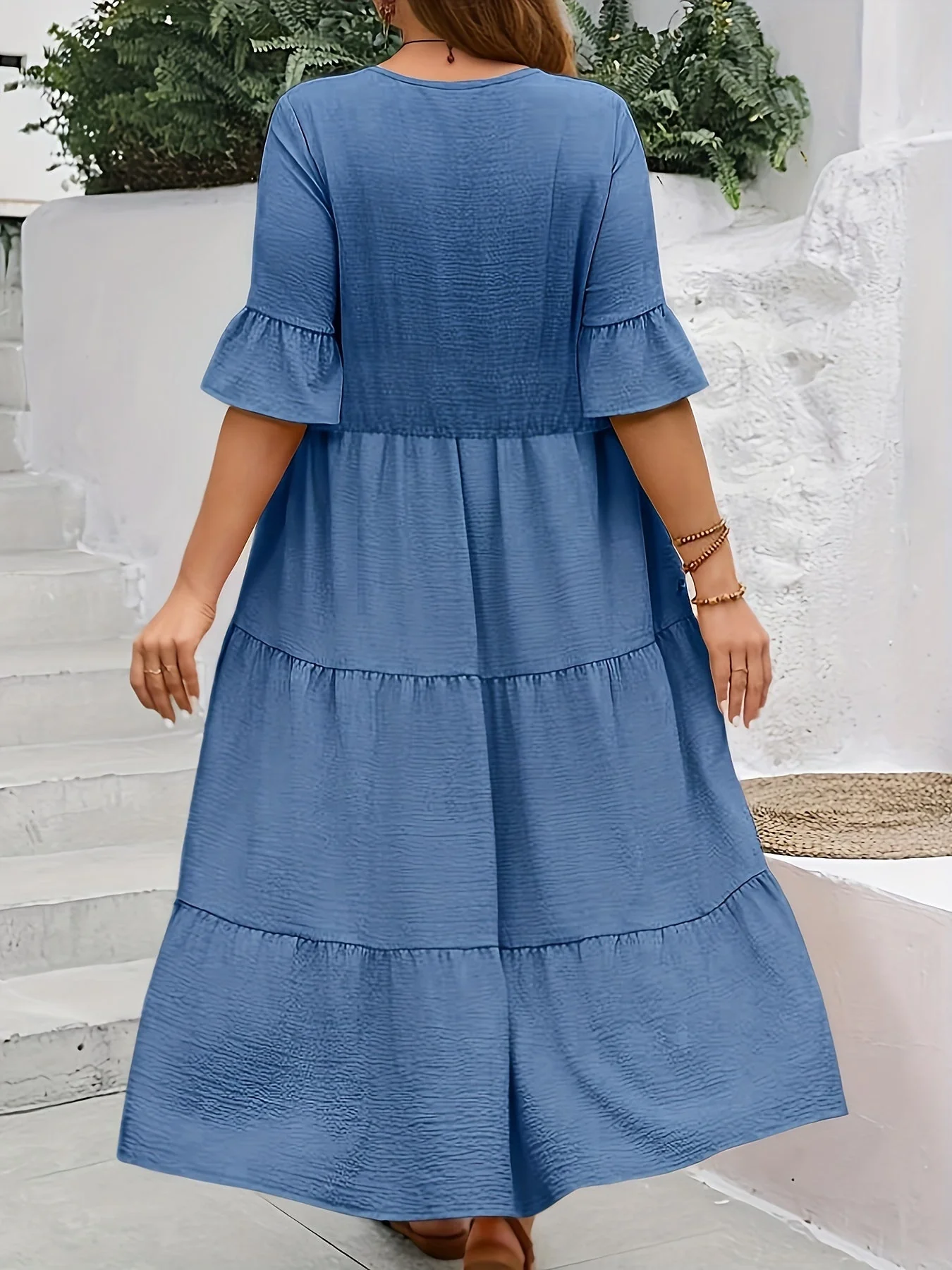 Avelisse - Anmutiges Fließendes Kleid - Image 6