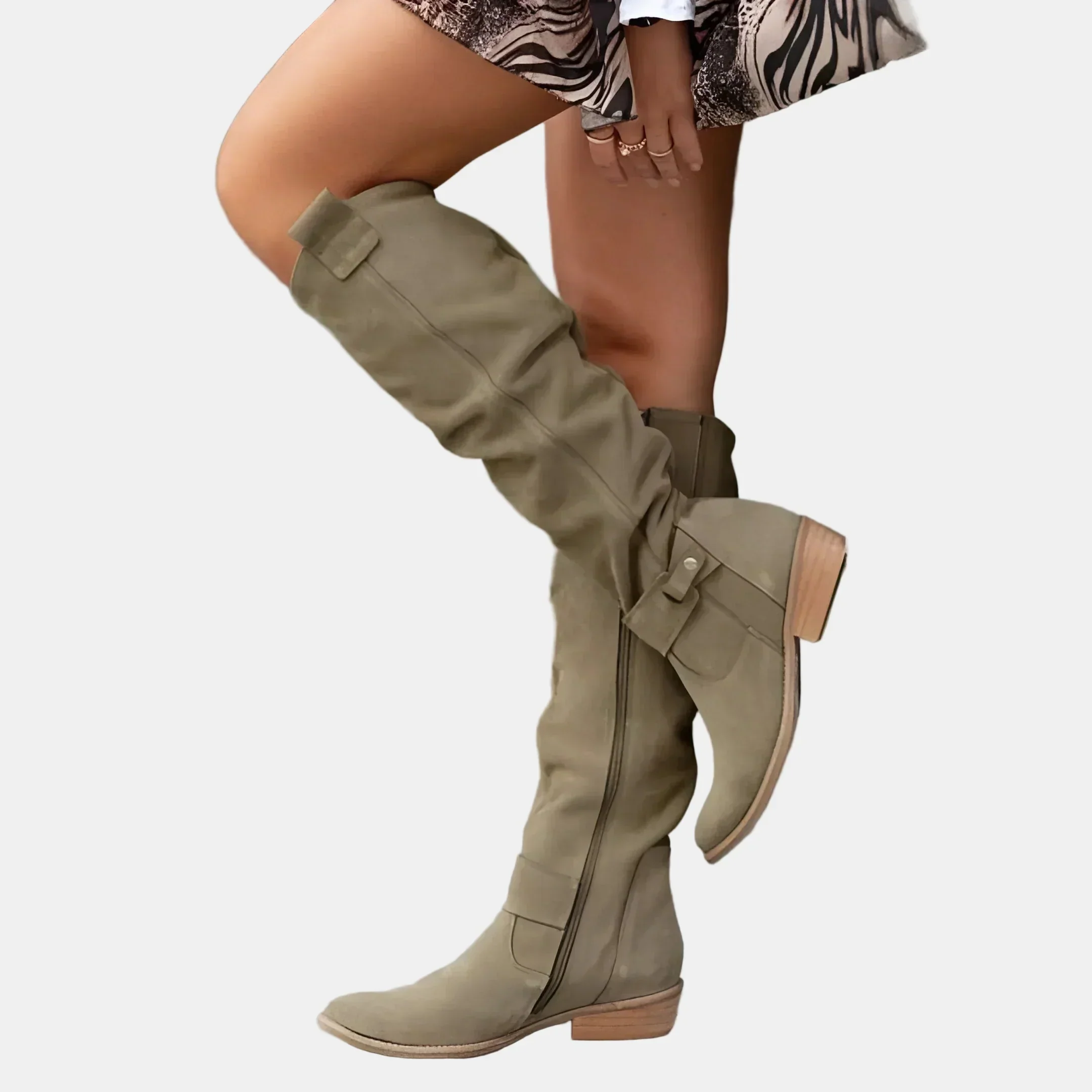 Avery | Wildleder-Stiefeletten mit niedrigem Absatz - Image 4