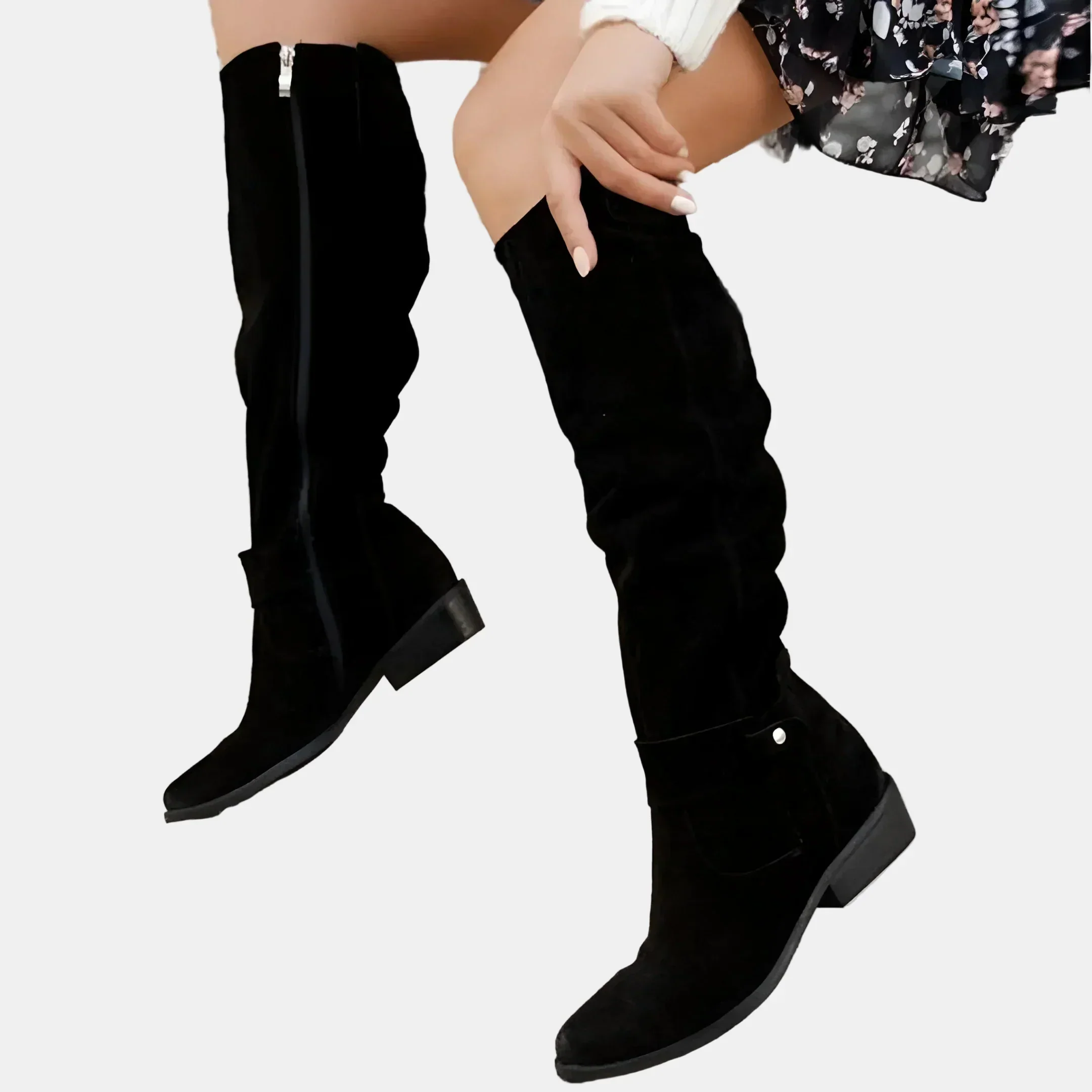 Avery | Wildleder-Stiefeletten mit niedrigem Absatz - Image 5