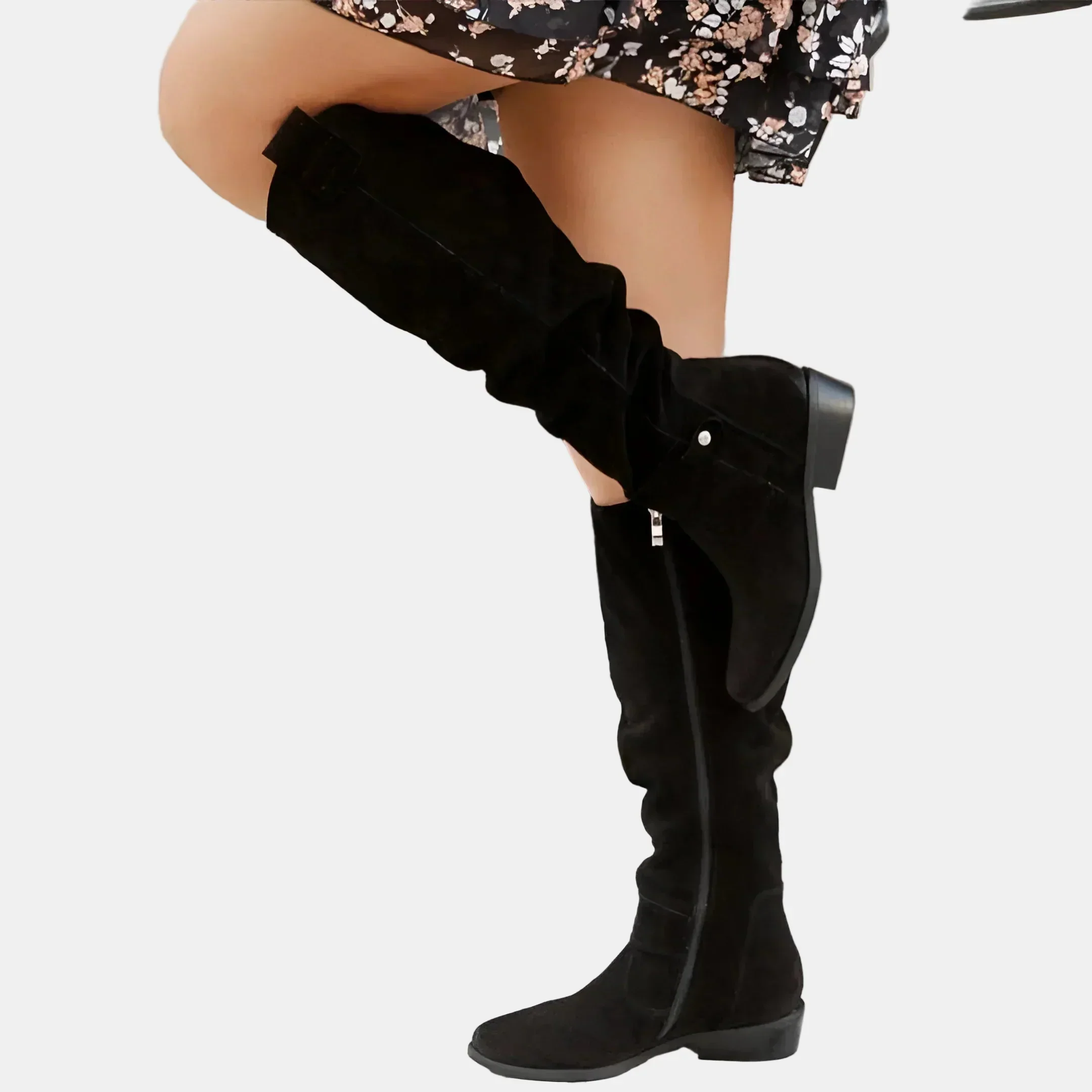 Avery | Wildleder-Stiefeletten mit niedrigem Absatz - Image 6