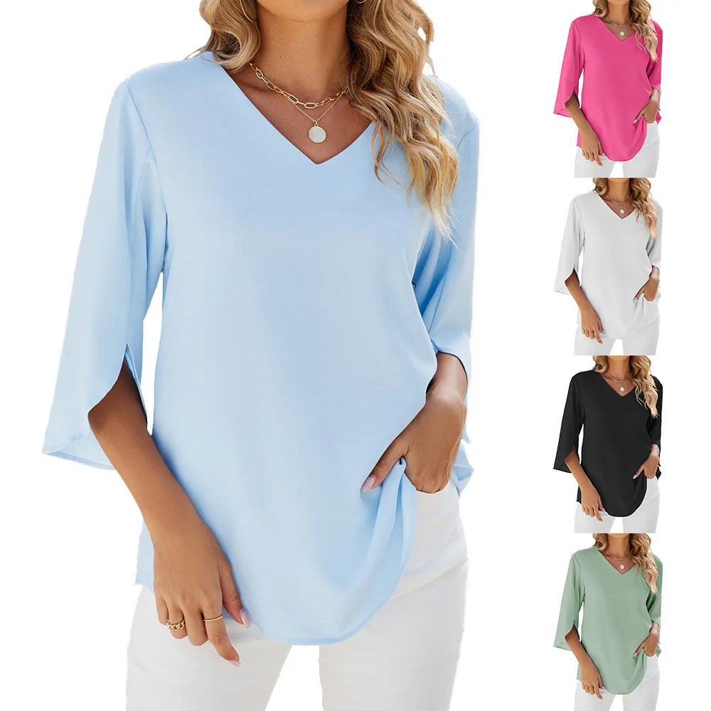 Belinda™ | V-Ausschnitt Bluse - Image 6