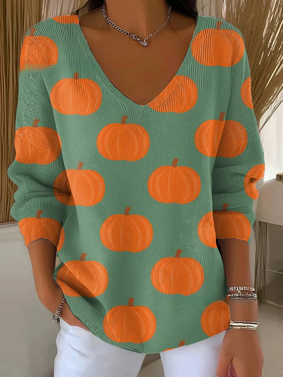 Beatrice – Pullover aus Strick mit V-Ausschnitt