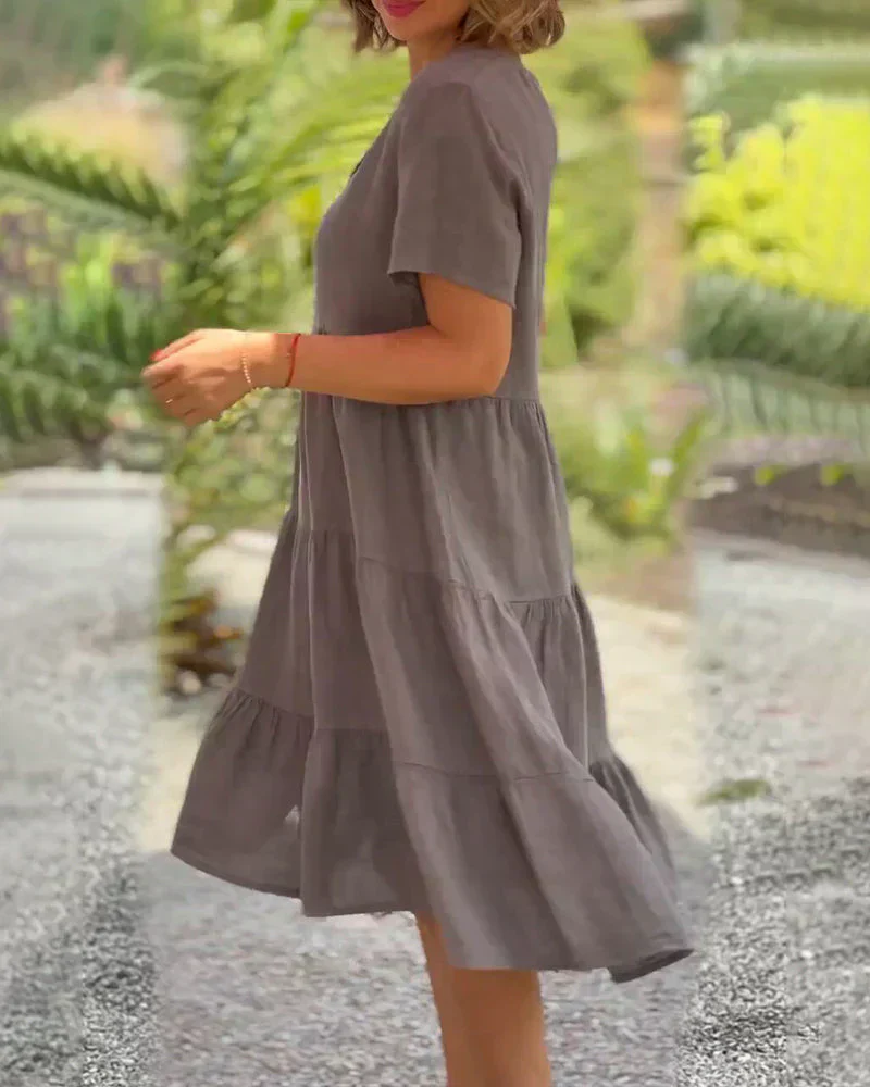 Bexley - Lässiges Sommer V-Ausschnitt Kleid - Image 6