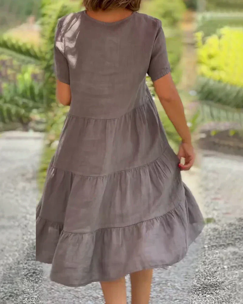Bexley - Lässiges Sommer V-Ausschnitt Kleid - Image 8
