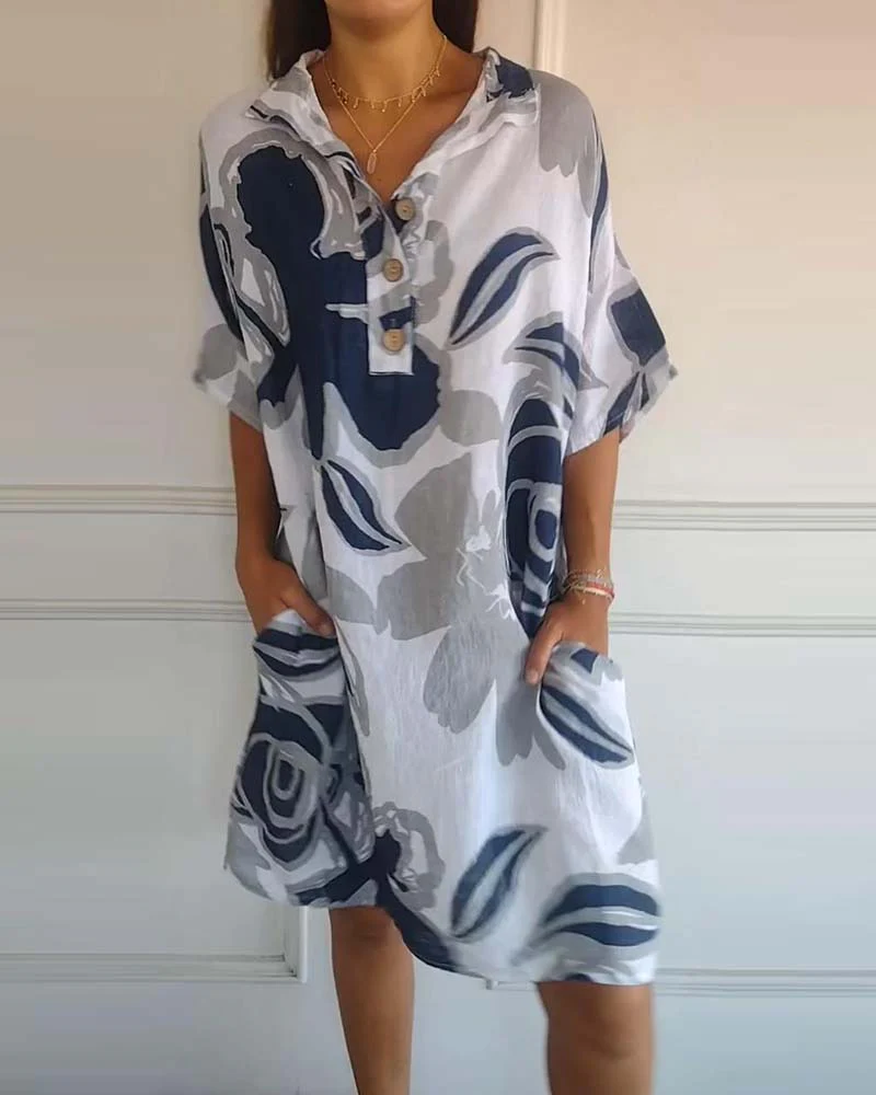 Bianca - Blumenhemdkleid