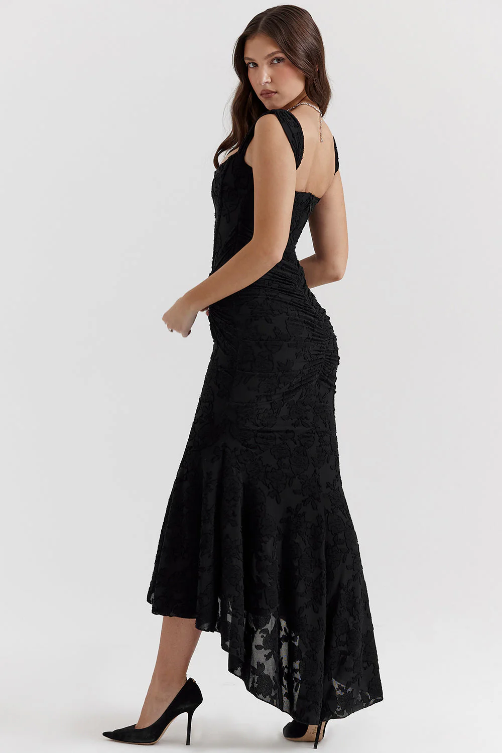 Boheme - Ärmelloses Raffung Bodycon Abendkleid - Image 10