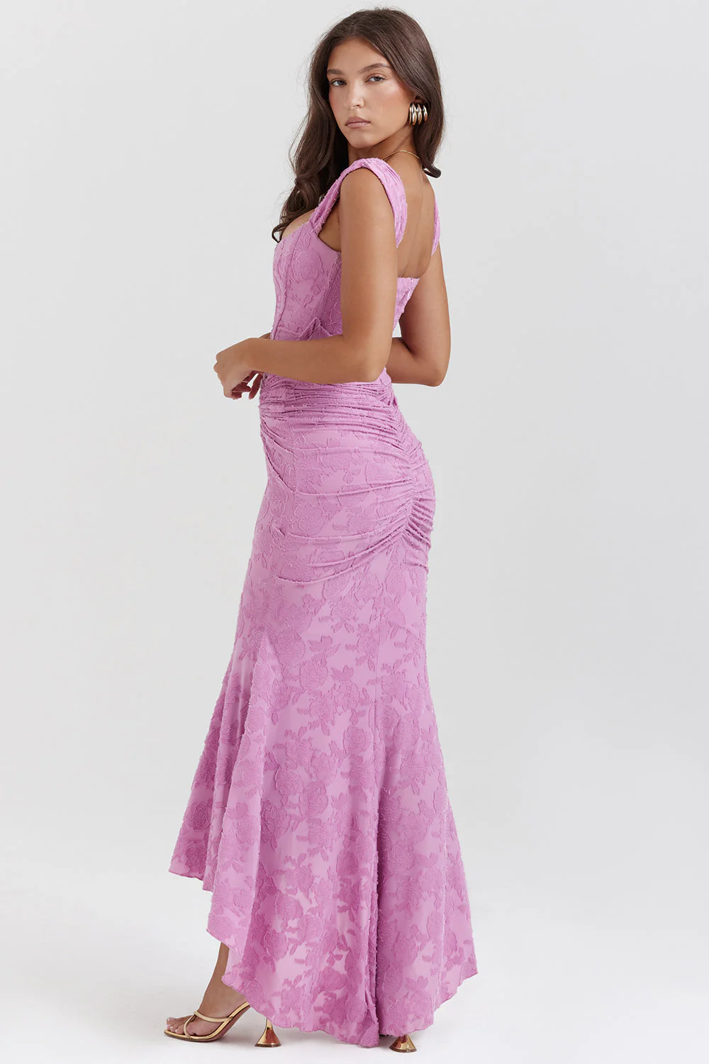 Boheme - Ärmelloses Raffung Bodycon Abendkleid - Image 3