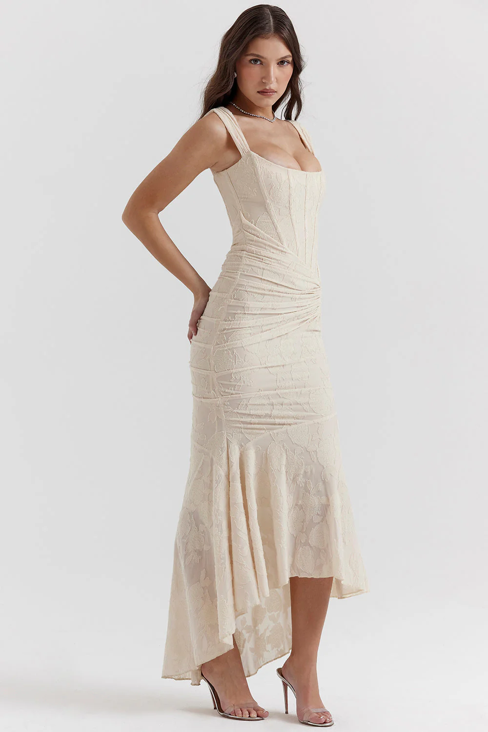 Boheme - Ärmelloses Raffung Bodycon Abendkleid - Image 7