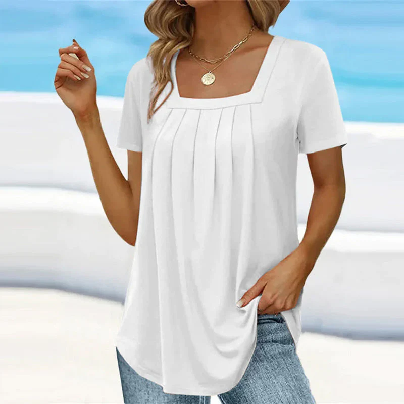 Brenda™ | Elegante Plissee-Bluse