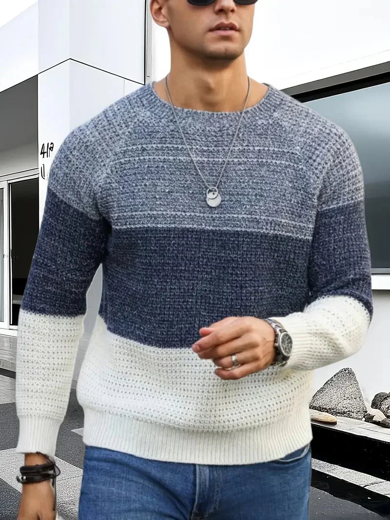Brit & Boho™️ | Der Orion Geometrische Strickpullover