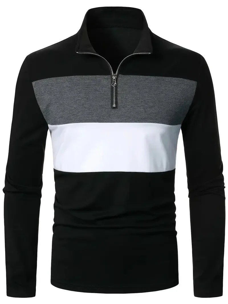 Brit & Boho™  | Der Aspen Colorblock Quarter-Zip