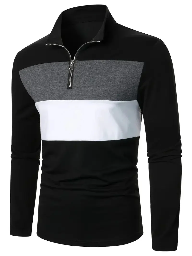 Brit & Boho™  | Der Aspen Colorblock Quarter-Zip - Image 2