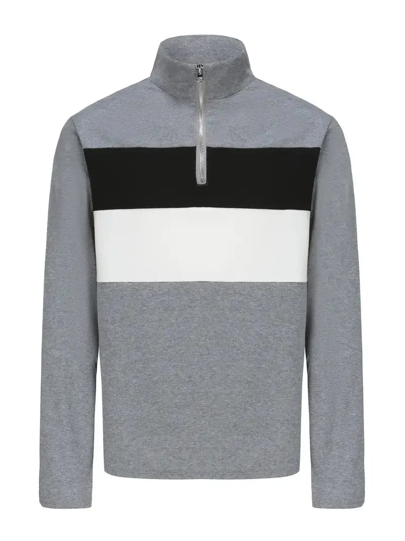 Brit & Boho™  | Der Aspen Colorblock Quarter-Zip - Image 5
