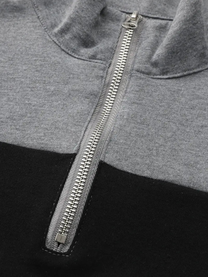 Brit & Boho™  | Der Aspen Colorblock Quarter-Zip - Image 7