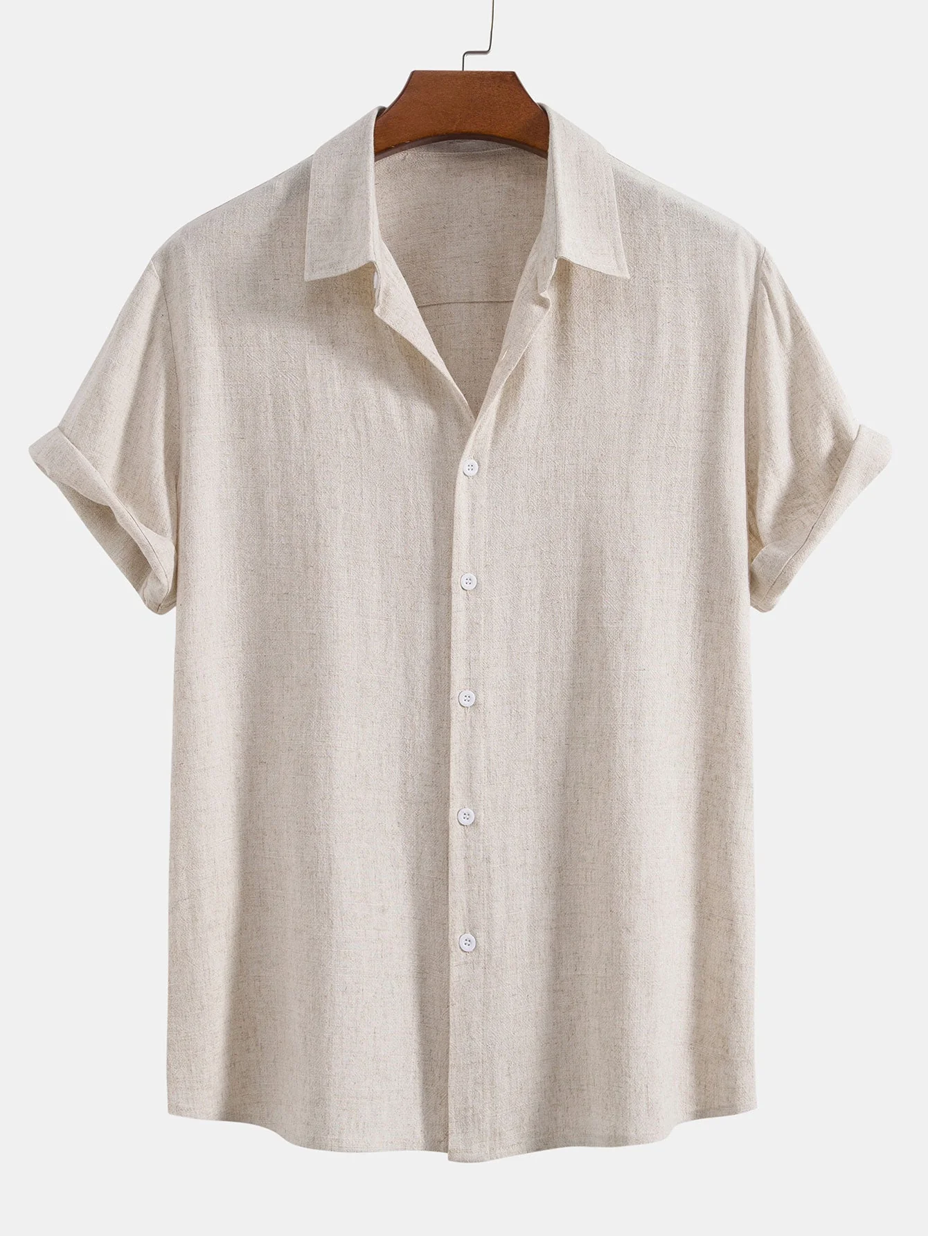 Button-Up Hemd und gerade geschnittene Hose aus Leinen-Rayon-Mischung - Image 10