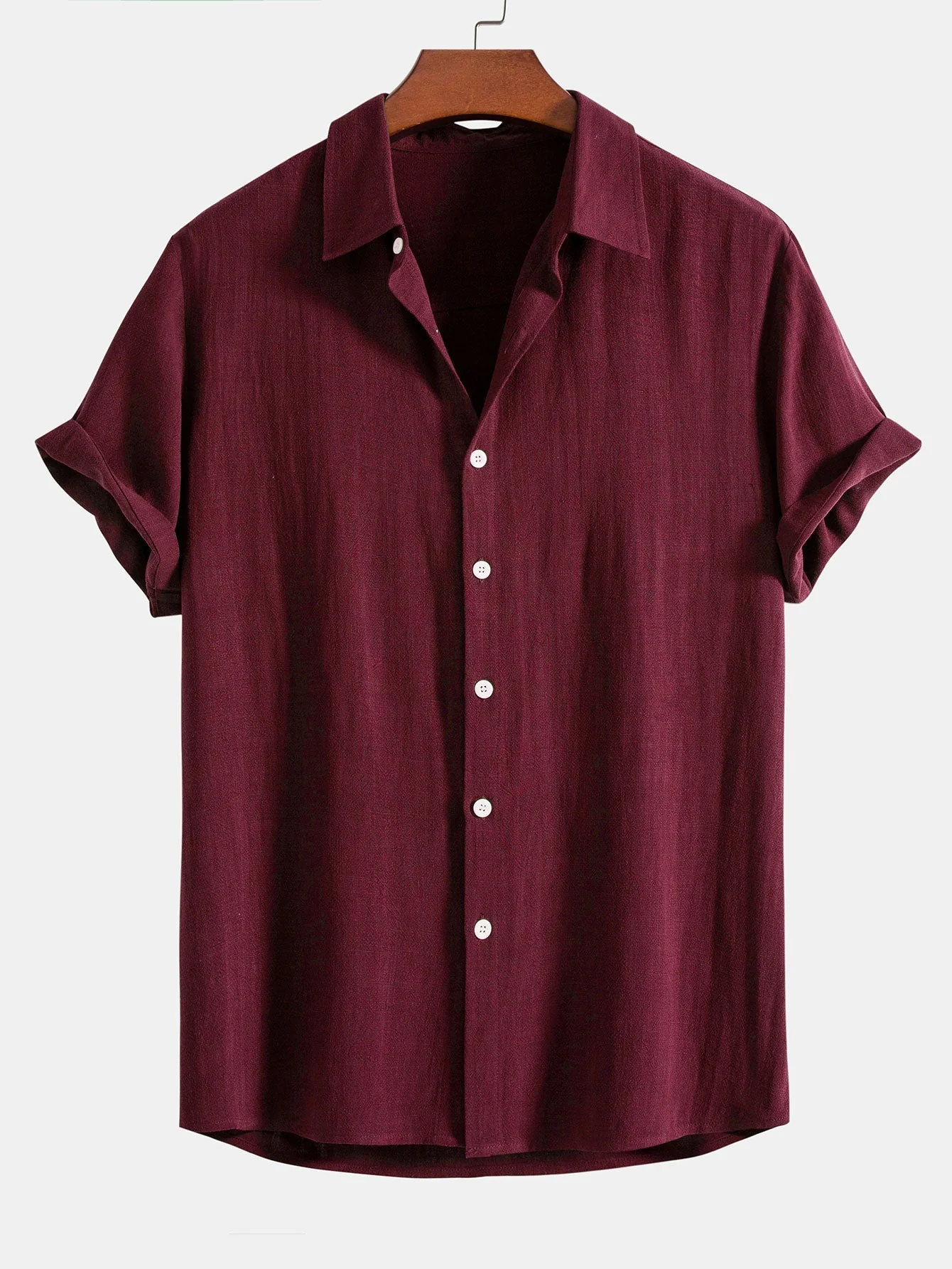 Button-Up Hemd und gerade geschnittene Hose aus Leinen-Rayon-Mischung - Image 12