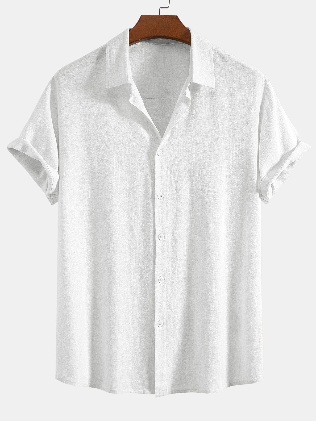 Button-Up Hemd und gerade geschnittene Hose aus Leinen-Rayon-Mischung - Image 14