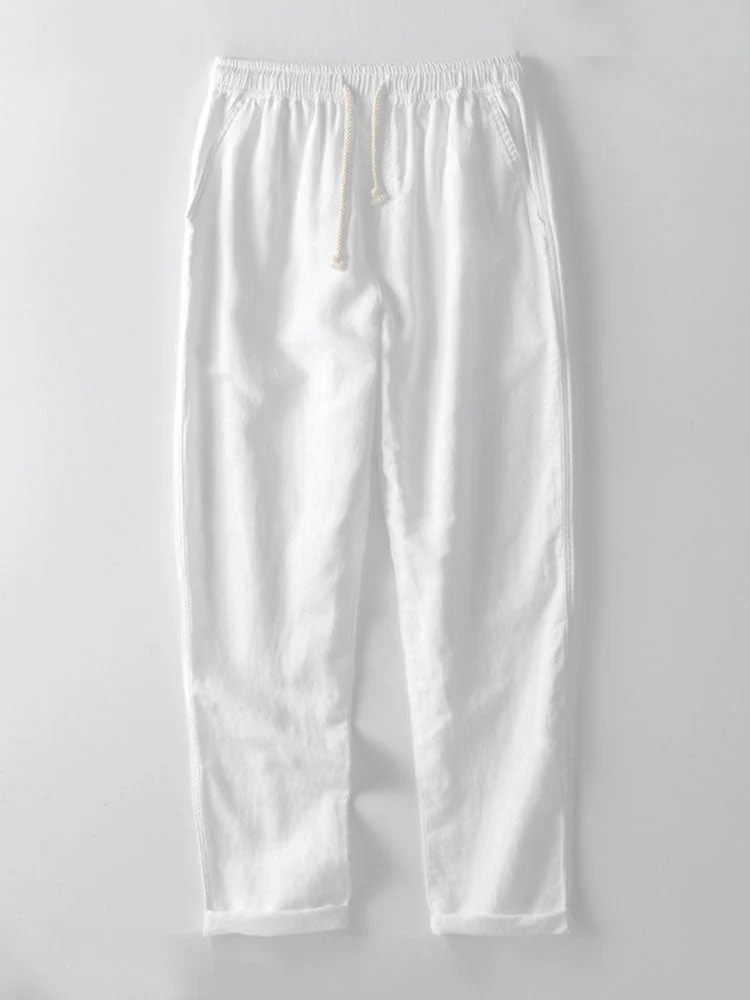 Button-Up Hemd und gerade geschnittene Hose aus Leinen-Rayon-Mischung - Image 20