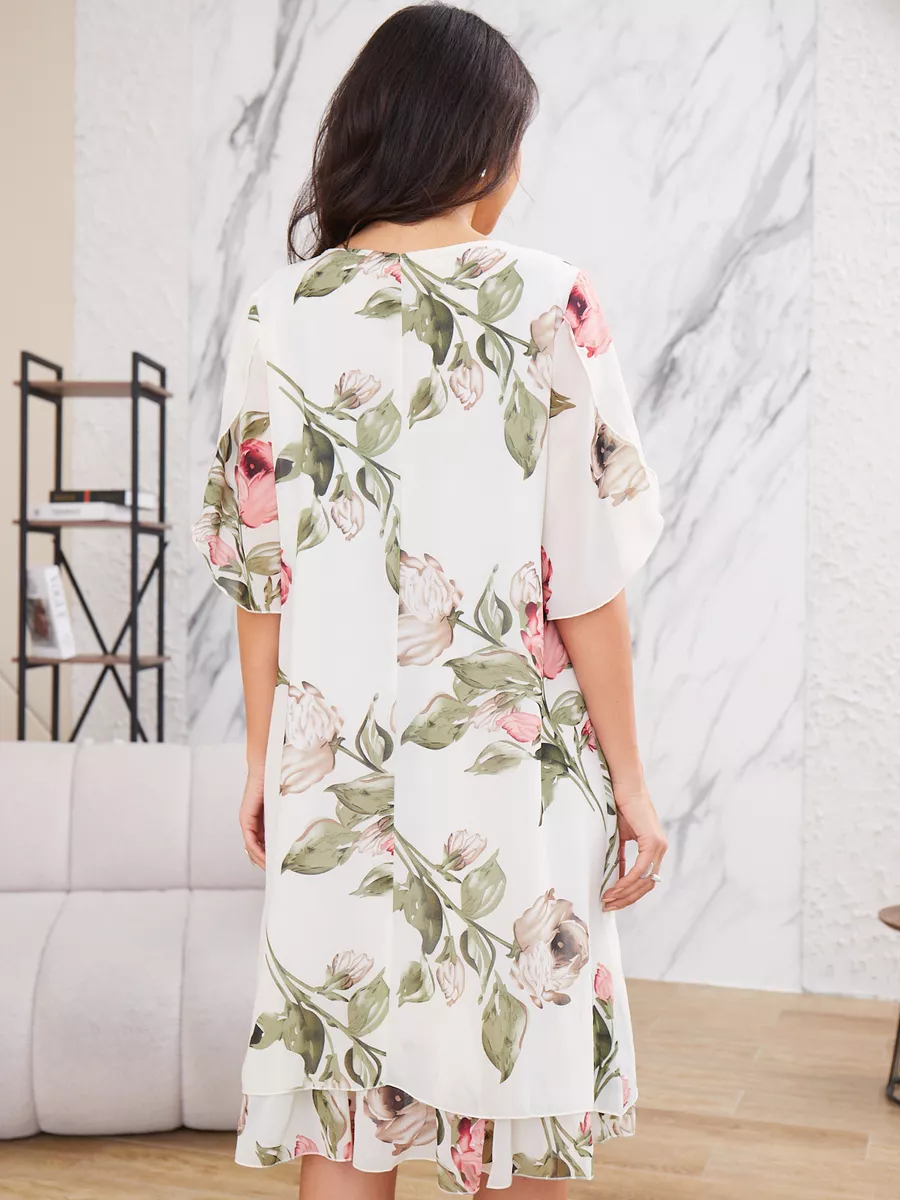 Camila™ – Elegantes Blumen-Chiffonkleid - Image 4