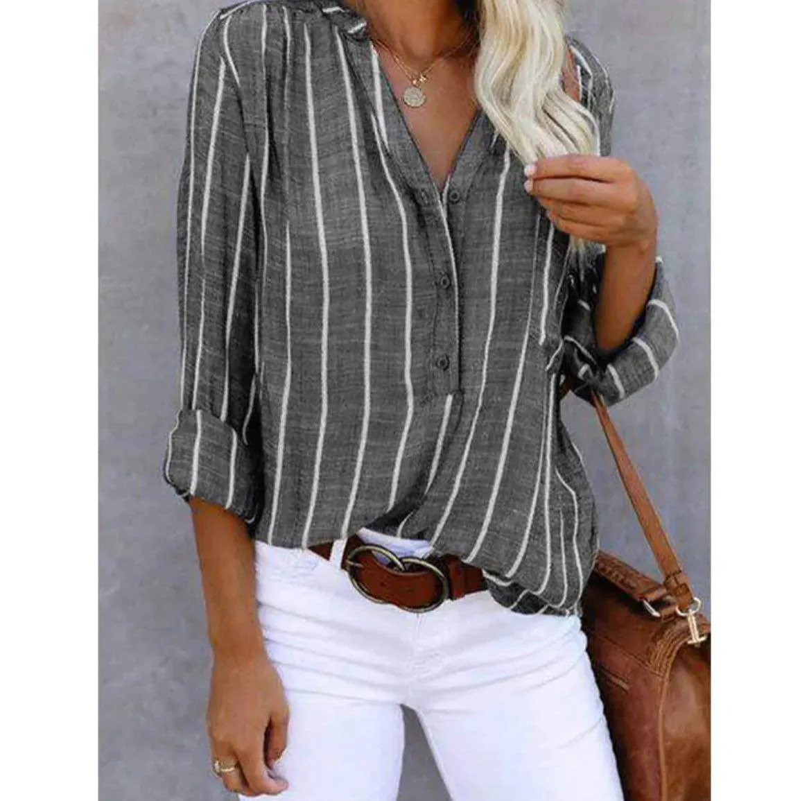 Candace™ | Gestreifte lässige Bluse - Image 10