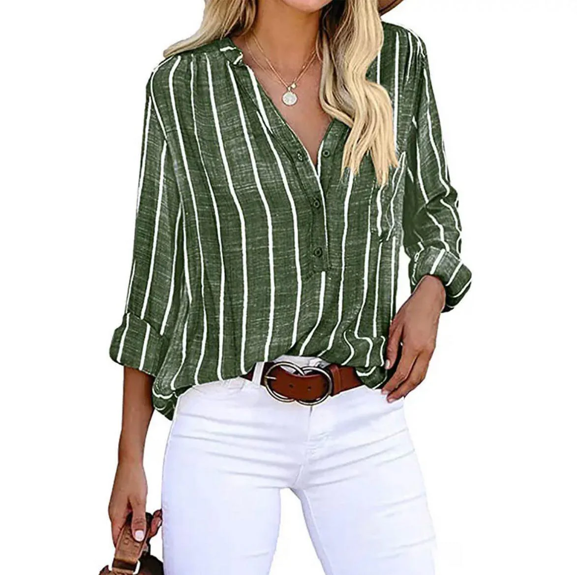Candace™ | Gestreifte lässige Bluse - Image 12
