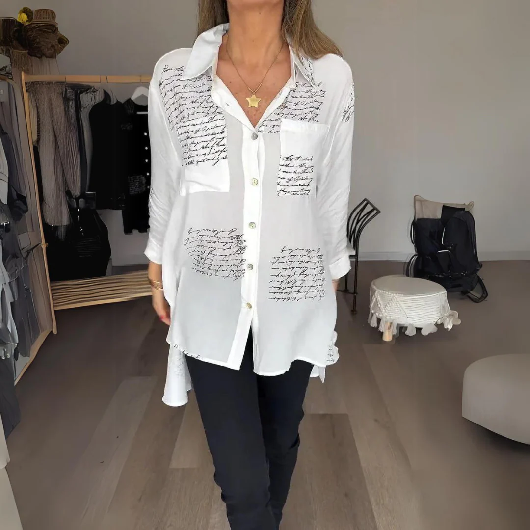 Carla™ | Handgeschriebene Button-Up-Bluse - Image 3