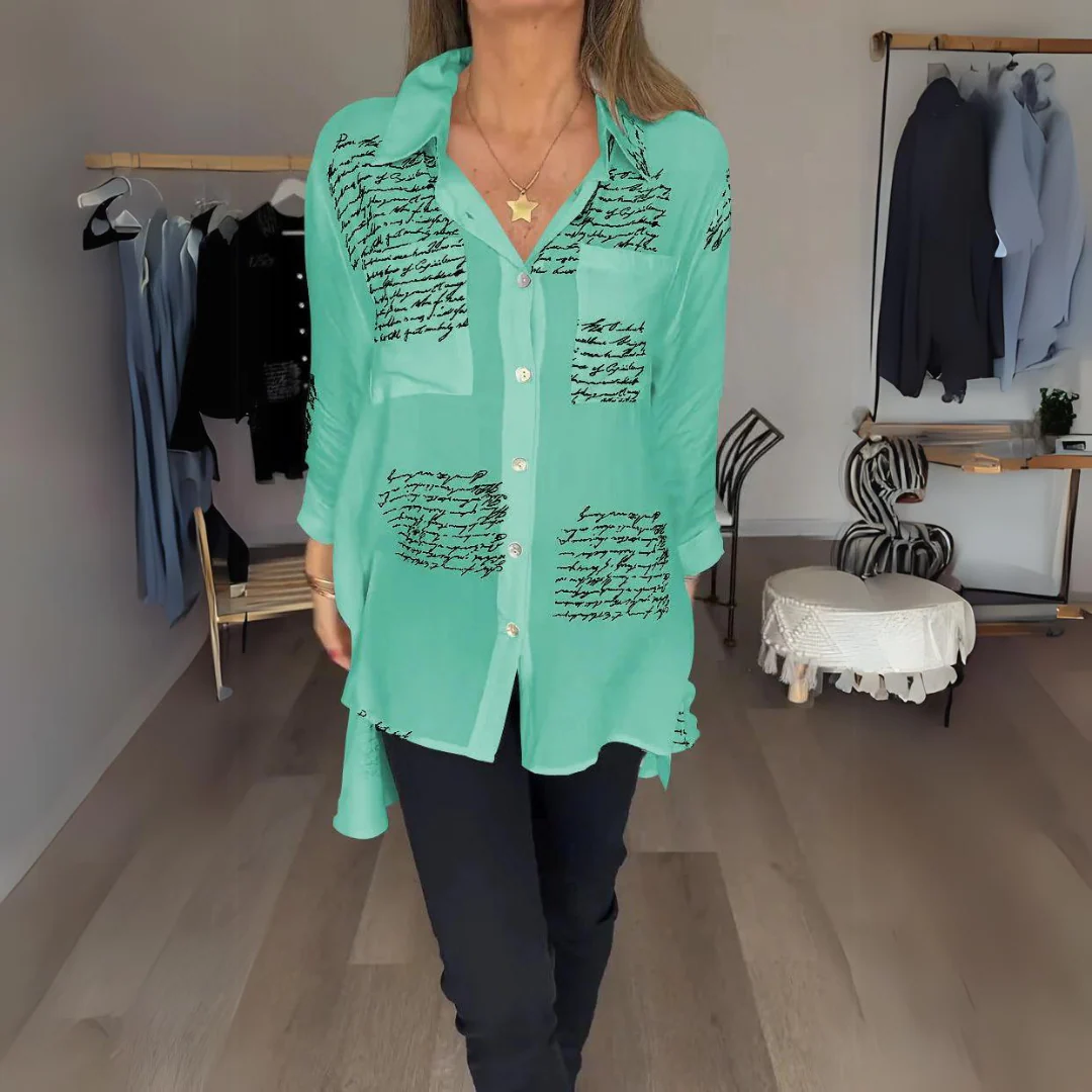Carla™ | Handgeschriebene Button-Up-Bluse - Image 7