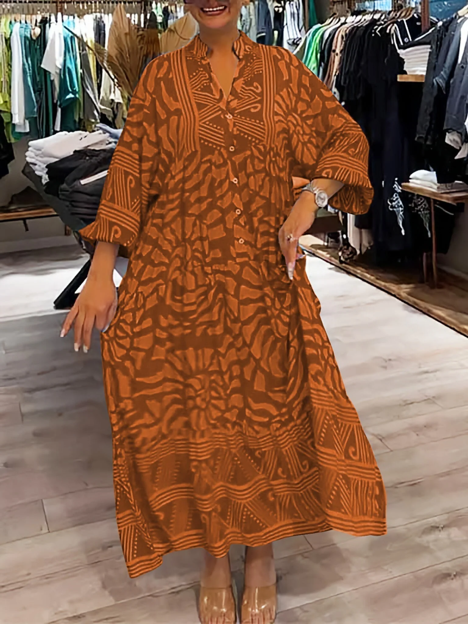Carmilla - Lebhaftes Bedrucktes Kleid - Image 7