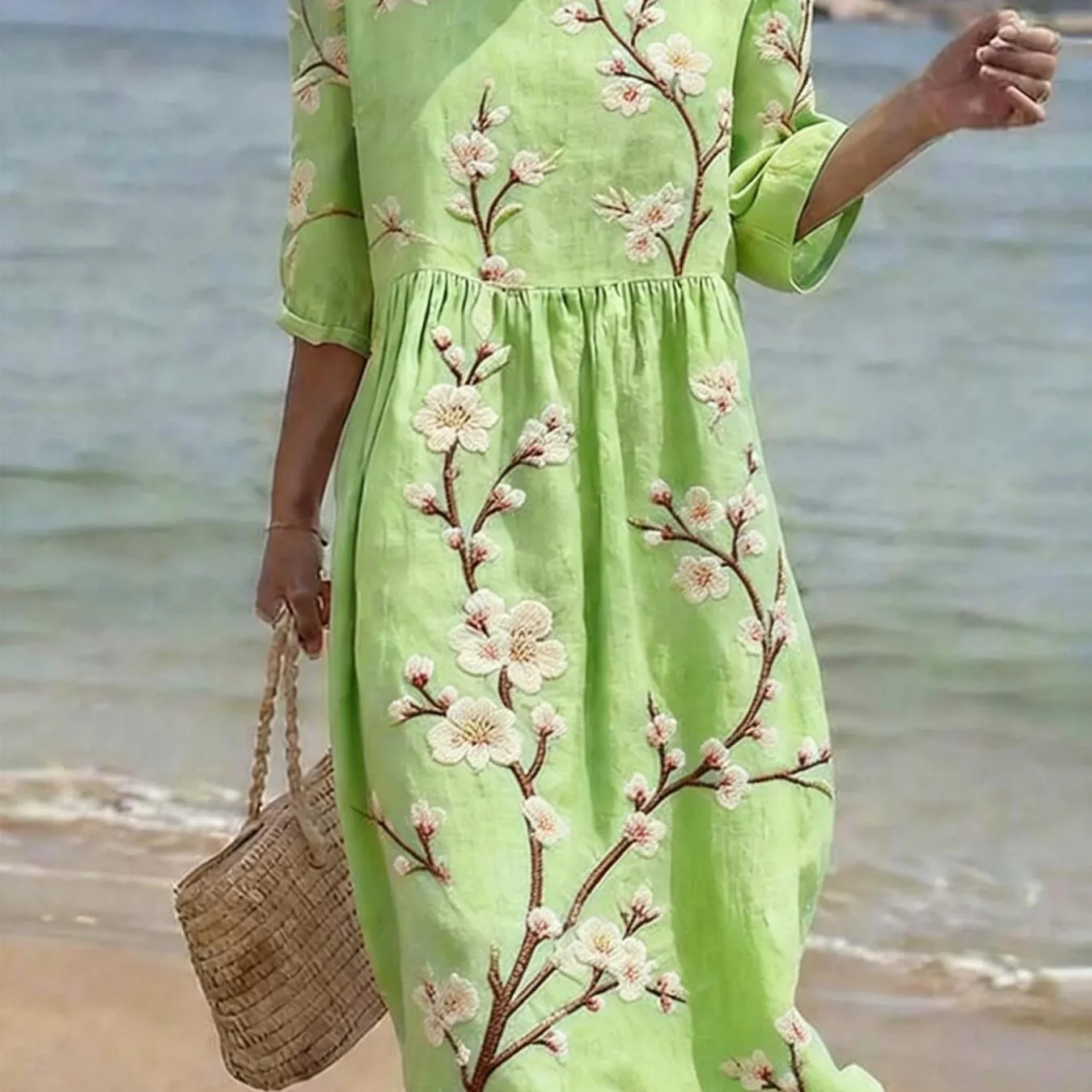 Caroline | Lässiges Kleid mit Ellbogenärmeln - Image 2
