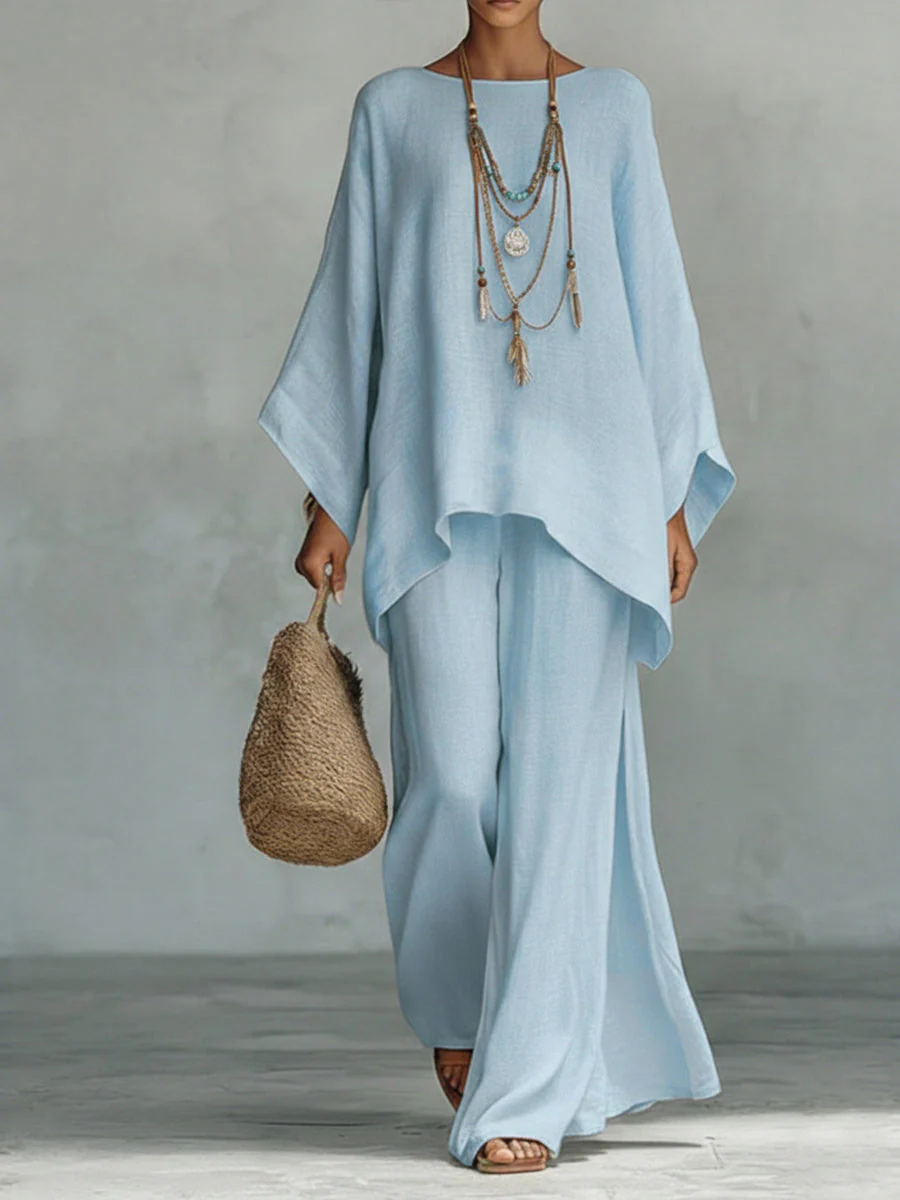 Celine™ | Schickes Leinen-Zweiteiler-Ensemble - Image 2