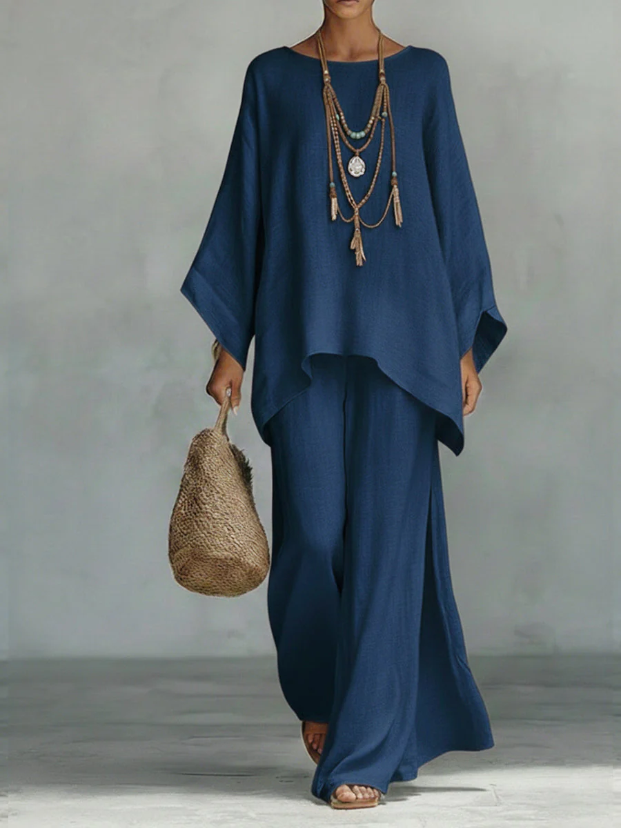 Celine™ | Schickes Leinen-Zweiteiler-Ensemble - Image 4