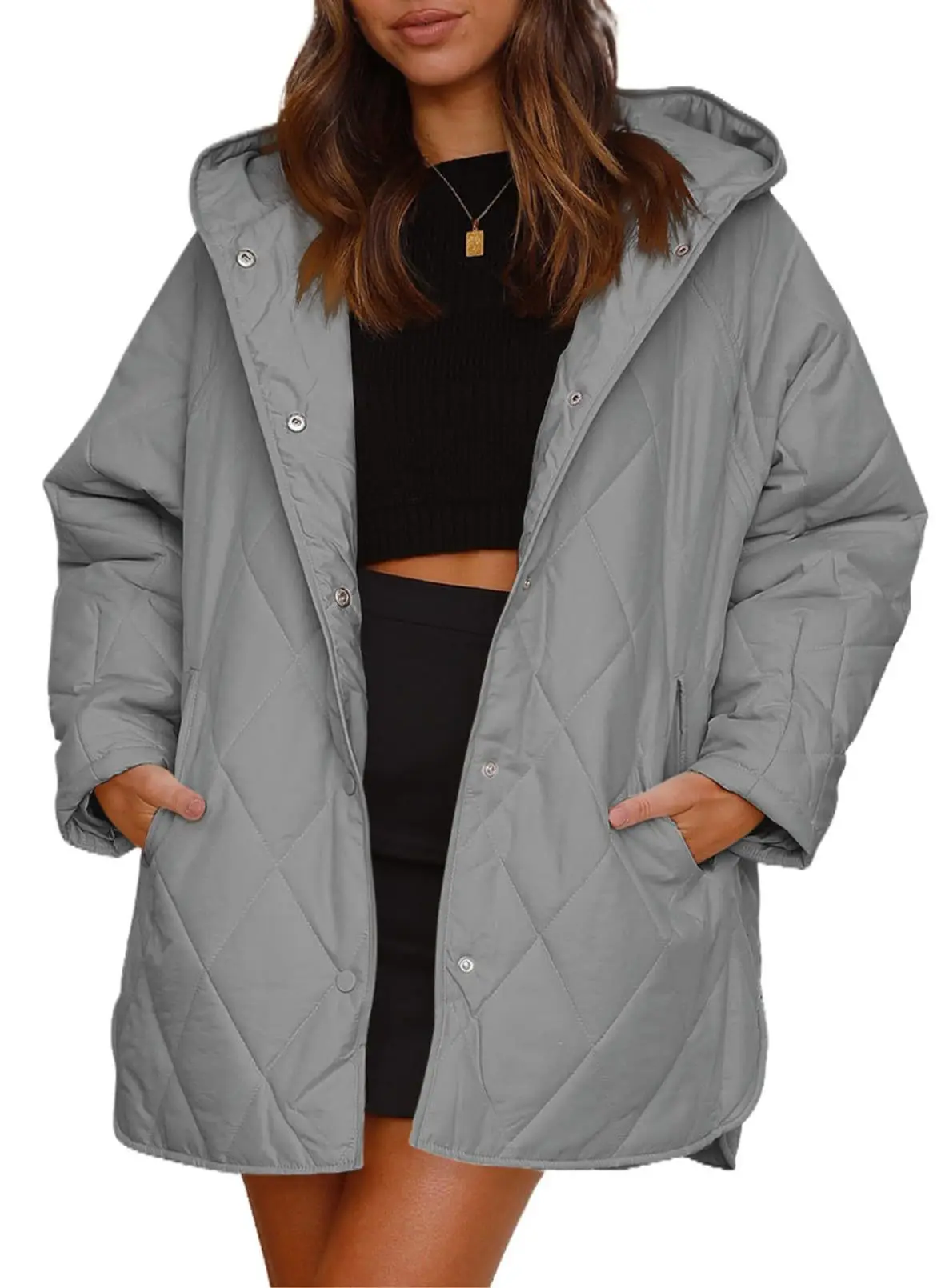 Christa™ - Übergroßer Wintermantel mit Kapuze - Image 13
